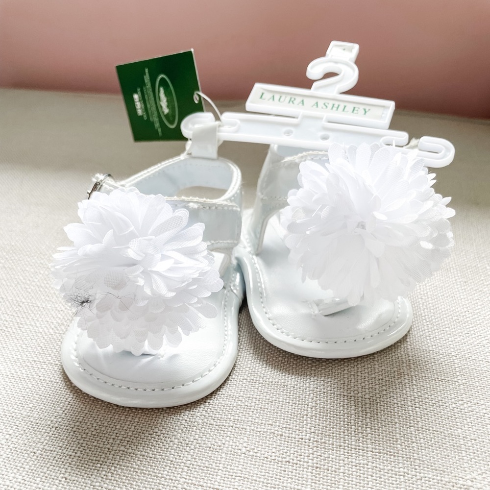 Baby girl size 1 sandals white